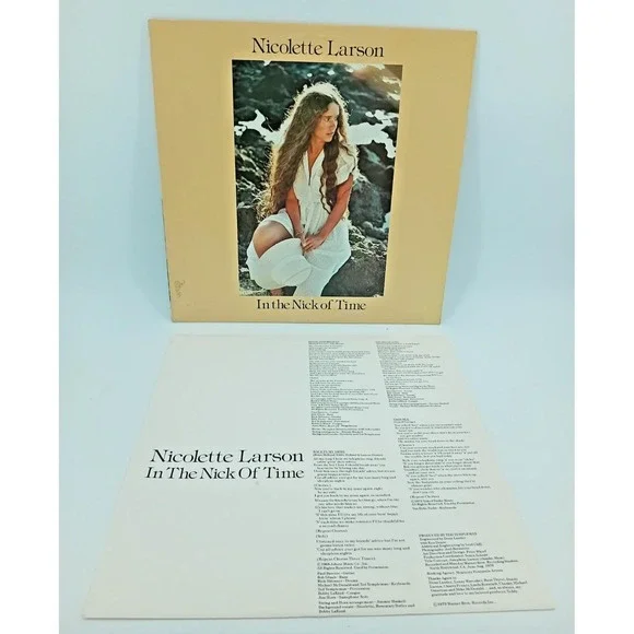 Lot of 2 Nicolette Larson Vinyl Record LP - Nicolette &In the Nick of Time VG+ - Picture 3 of 9